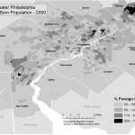 map of foreign born population, 2000