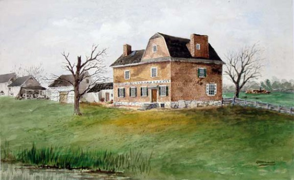 painting of the cannonball house 