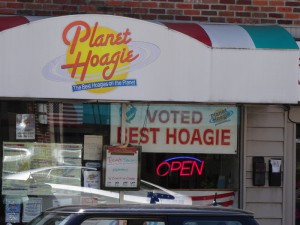 Planet Hoagie in Media, Pa., is one of countless shops that hawk hoagies in Greater Philadelphia. (Photo by Donald D. Groff for the Encyclopedia of Greater Philadelphia)