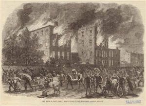Illustration of New York City draft riots