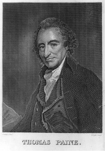 Engraving of Thomas Paine created by George Romney.