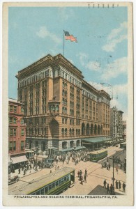 A color postcard of Reading Terminal