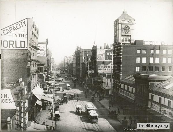 Encyclopedia Of Greater Philadelphia Market Street In 1889