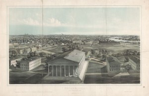 1850 lithograph of Girard Colege