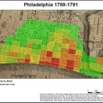 map of philadelphia, showing densities of structures and people