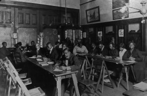 photograph of a literacy class