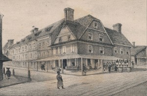 The London Coffee House lithograph of the London Coffee House