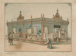 At the Centennial Exhibition, amid displays promoting education, industry, and science, exhibits also concentrated on selling merchandise. (Library Company of Philadelphia)