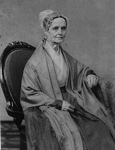 Portrait of Lucretia Mott, seated