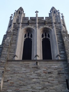 The bell tower at Saint Joseph's.