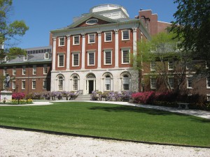 In 1752 Pennsylvania Hospital received its first patients in rented quarters on Market Street. By 1804 it had completed the handsome set of structures now known as the Pine Street Building. Though long supported by many Quakers, the Hospital has always cared for all Philadelphians. It has as well continuously provided valued clinical instruction. (Photograph by Steven J. Peitzman) 