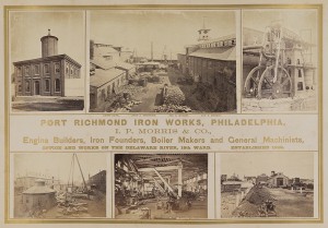 Photographs taken at the I.P. Morris iron works in 1869 depict the growing scale of Philadelphia industry in the second half of the nineteenth century. (Southern Methodist University, Central University Libraries, DeGolyer Library)