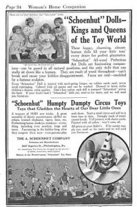 The Women's Home Companion carried Shoenhut's advertisement for the Humpty Dumpty Circus Set just in time for Christmas 1913. (Women's Home Companion via Google Books)