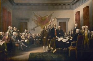 The Declaration of Independence, by John Trumbull. (Architect of the Capitol)