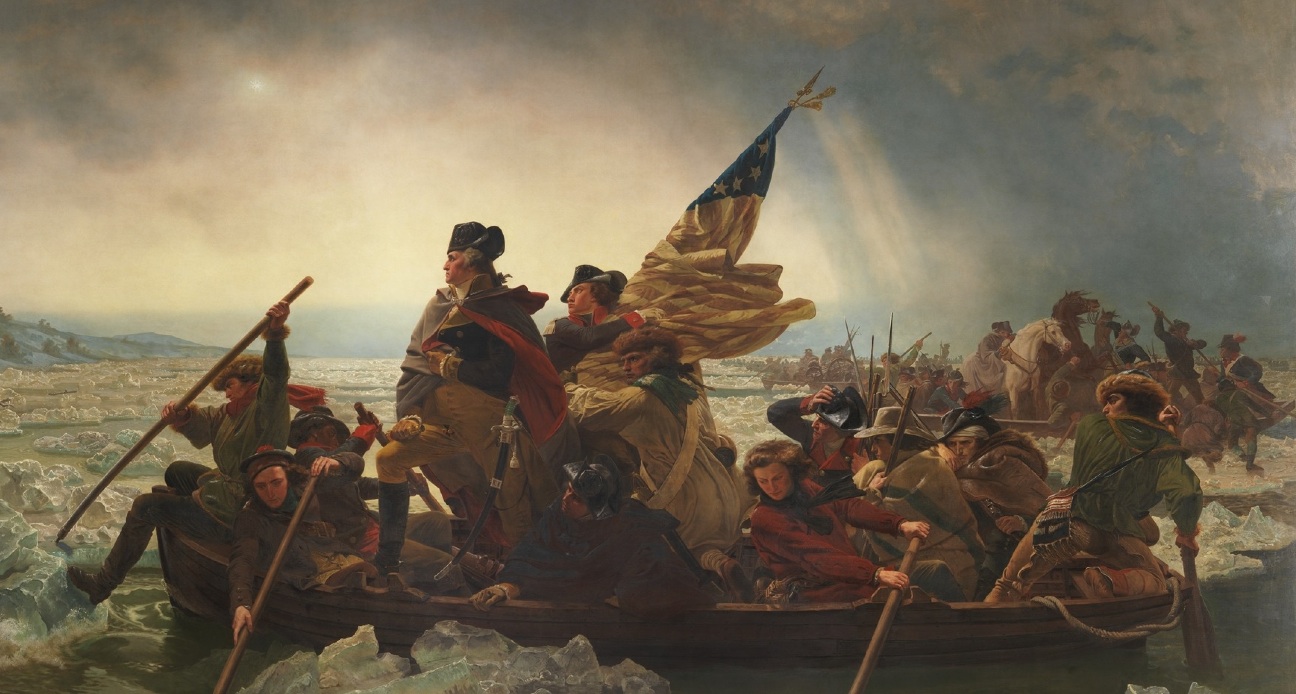 image of Emanuel Leutze's painting of Washington Crossing the Delaware