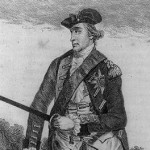 An engraving of Sir William Howe in military regalia