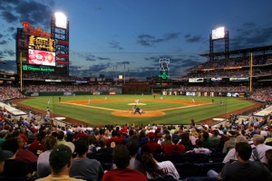 Citizens Bank Park during a Phillies game.