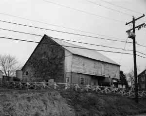 The Newmyer Barn, one of western Pennsylvania's oldest surviving Sweitzer style barn.