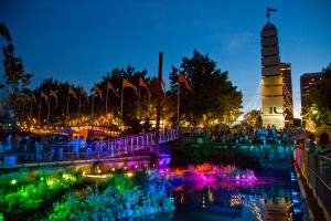 Spruce Street Harbor Park on the Philadelphia riverfront.