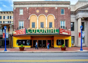 a color photograph of the Colonial theatre in Phoenixville, Pa.