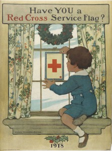 Jessie Willcox Smith, one of the most popular book and magazine illustrators of the twentieth century, created this poster encouraging patriotism on the home front during World War I. (Library Company of Philadelphia)