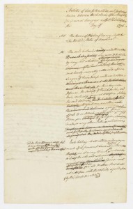 John Dickinson's draft of the Articles of Confederation.