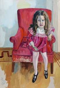 An Alice Neel portrait depicting the famous art critic Clement Greenberg's daughter.