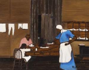 Horace Pippin was known for depicting scenes from his childhood and life experiences, here he depicts supper time with his family when he was a child. (The Barnes Foundation)