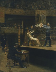 Eakins briefly returned to sporting subjects in 1898 and 1899 after concentrating exclusively on portraiture for a decade. (Philadelphia Museum of Art)
