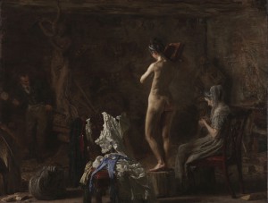 Eakins notoriously emphasized the study of the nude during his first year of teaching at the Pennsylvania Academy of the Fine Arts. (Philadelphia Museum of Art)