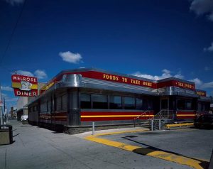 A photograph of the Melrose Diner on 1501 Snyder Avenue.