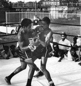 Two Members of the PAL Boxing Program fighting in 1969.