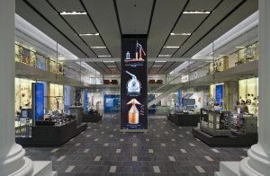 Color photograph of the inside of the Chemical Heritage Foundation Museum.