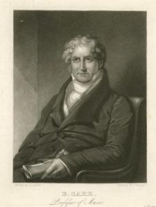 An engraving of Benjamin Carr, completed sometime in the nineteenth century.