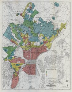 The Home Owners Loan Corporation redlining map from 1937