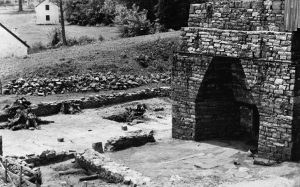 At Hopewell Furnace National Historic Site in Chester County, Pennsylvania, the remains of an iron furnace call attention to the region's history in iron production. (Library of Congress)