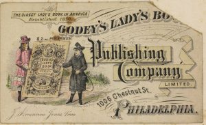 A Trade Card advertising the Godey's Lady's Book