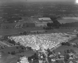 Aerial View of the Hollywood Housing Development Under Construction in 1928.