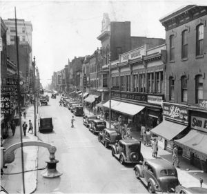 Market Street in Chester Pennsylvania in 1942