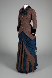 a color image of a late nineteenth century dress.