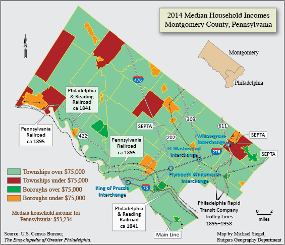 Map Of Montgomery County Pa Encyclopedia Of Greater Philadelphia | Montgomery County, Pennsylvania