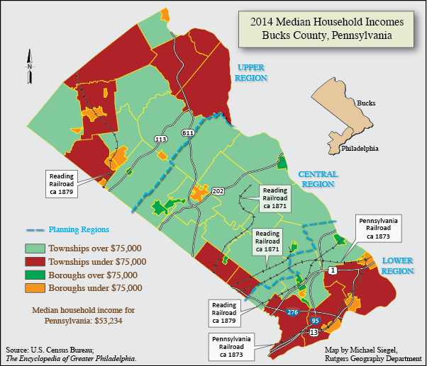 Inside Josh Shapiro S 2022 Landslide And What It Means For 2024   BucksCounty Map 