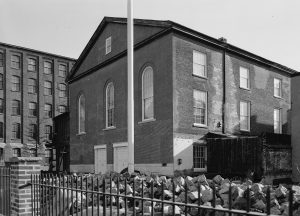 A 1910 photograph of the third church building used by the Old First congregation.