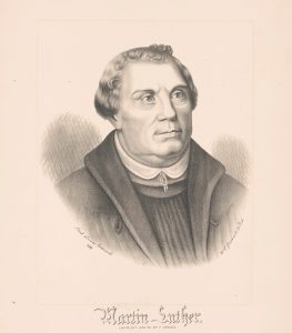 An 1876 print depicting Martin Luther.