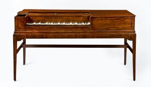 Photograph of a square piano produced by Charles Albrecht.