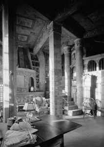 Photograph of the Fonthill Castle Library.