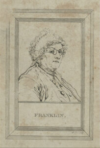 Reproduction portrait of Benjamin Franklin