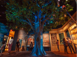 An 18-foot recreation of a Liberty Tree at the Museum of the American Revolution.