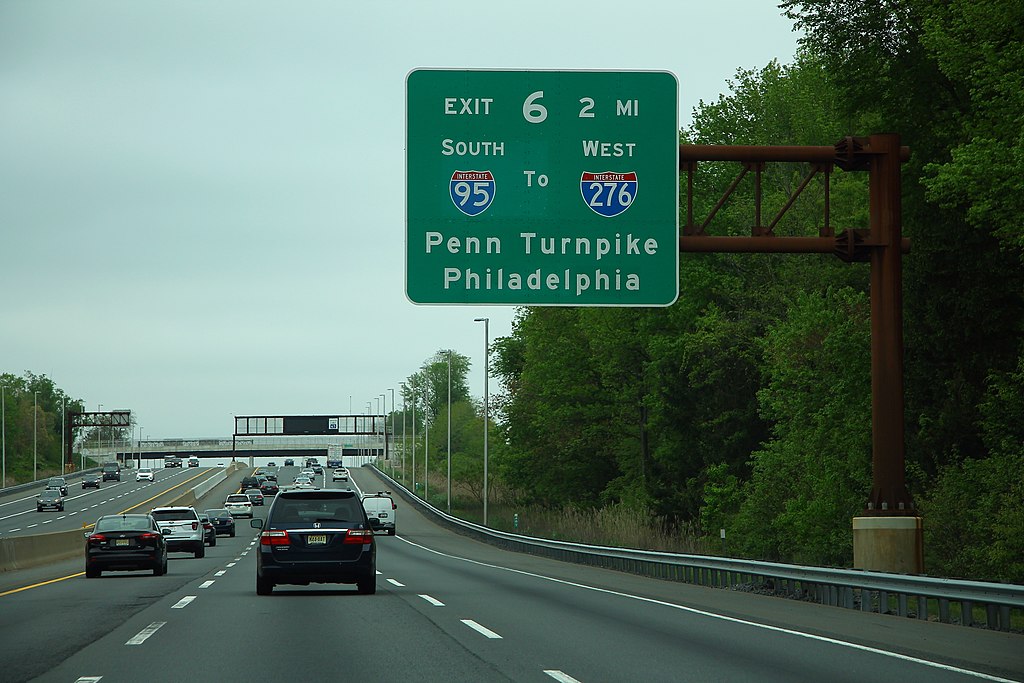 Photograph of New Jersey Turnpike.