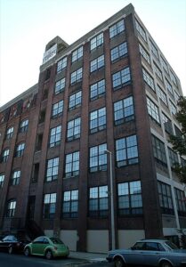 photo of factory building from outside on street level